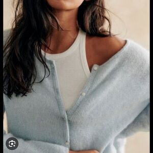 Sézane Light Sky Blue Gaspard Cardigan NWT